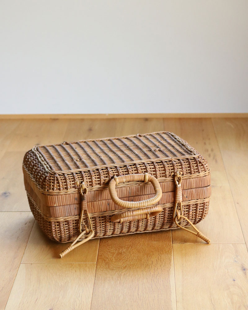 c.1960s Japanese Rattan Suitcase｜1960年代頃 ジャパニーズ ラタン