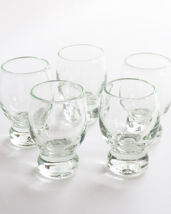 イラン手吹きガラス レトロピルスナー