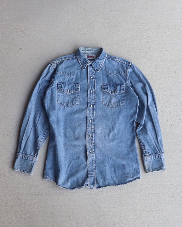 Vintage 80s BIG MAC Denim Western Shirt (S/M)