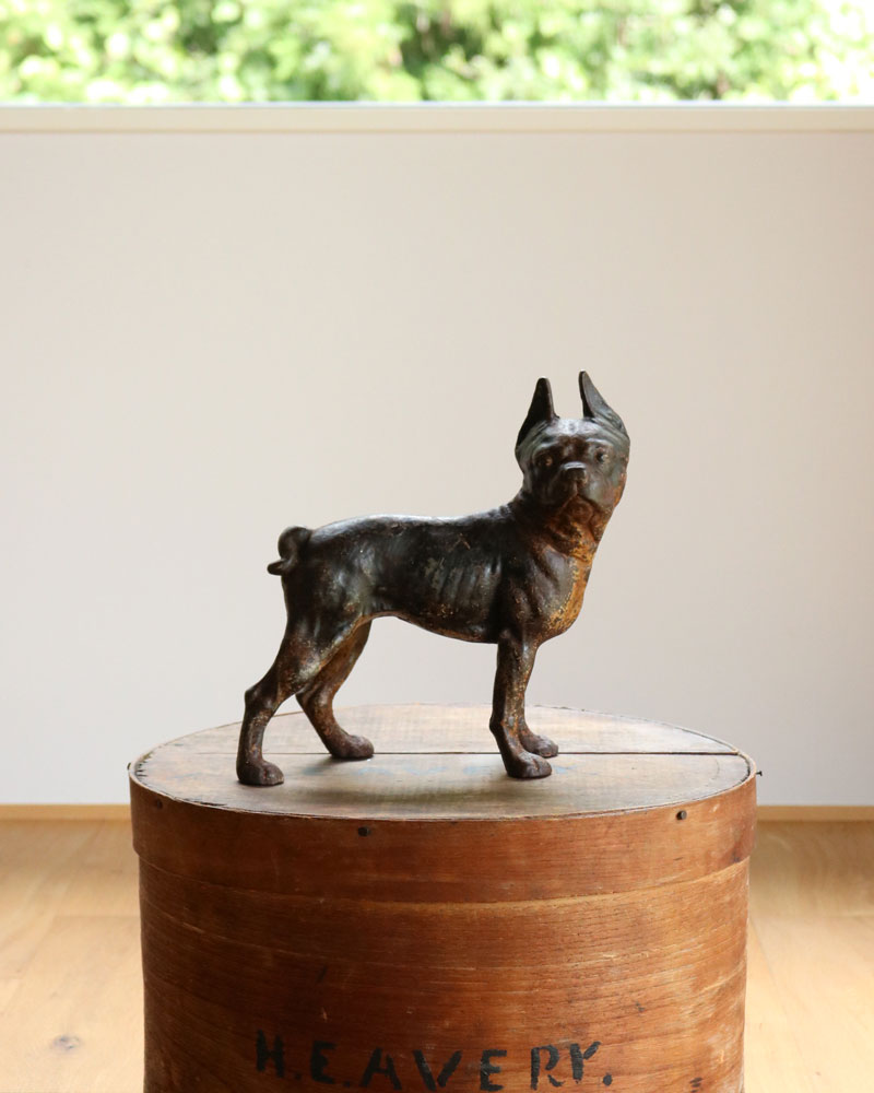 c.1920s Cast Iron Boston Terrier Doorstop｜1920年代頃 キャスト