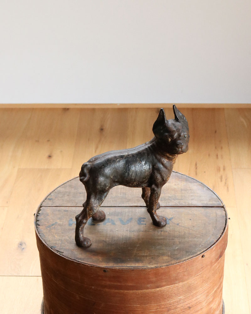 c.1920s Cast Iron Boston Terrier Doorstop｜1920年代頃 キャスト