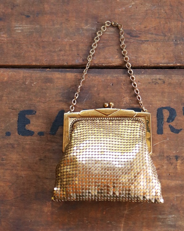 "WHITING & DAVIS CO." Gold Chain Purse��"WHITING & DAVIS CO." ������ɥ�������ѡ���