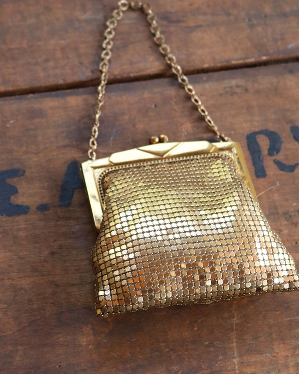 "WHITING & DAVIS CO." Gold Chain Purse��"WHITING & DAVIS CO." ������ɥ�������ѡ���