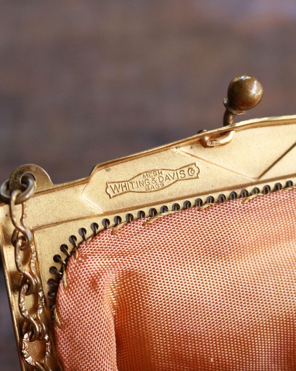 "WHITING & DAVIS CO." Gold Chain Purse��"WHITING & DAVIS CO." ������ɥ�������ѡ���