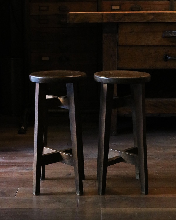 Wooden Round Stool｜木製ラウンドスツール RS-12