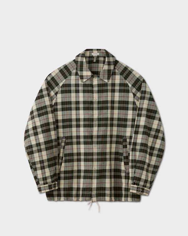 PHIGVEL �ե����٥��MADRAS COACH JACKET �ޥɥ饹���������㥱�åȡ�ECRU x OLIVE��