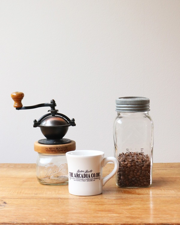 "BLUE RIBBON COFFEE" Glass Jar ��"BLUE RIBBON COFFEE" ���饹���㡼 