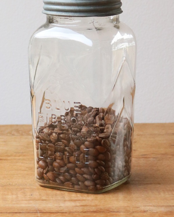 "BLUE RIBBON COFFEE" Glass Jar ��"BLUE RIBBON COFFEE" ���饹���㡼 