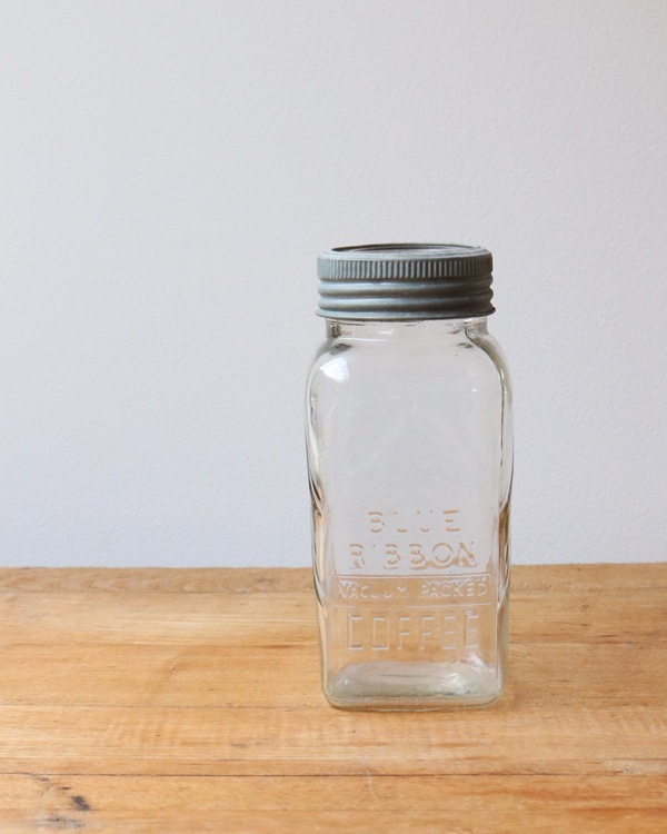 "BLUE RIBBON COFFEE" Glass Jar ��"BLUE RIBBON COFFEE" ���饹���㡼 