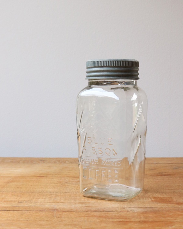 "BLUE RIBBON COFFEE" Glass Jar ��"BLUE RIBBON COFFEE" ���饹���㡼 