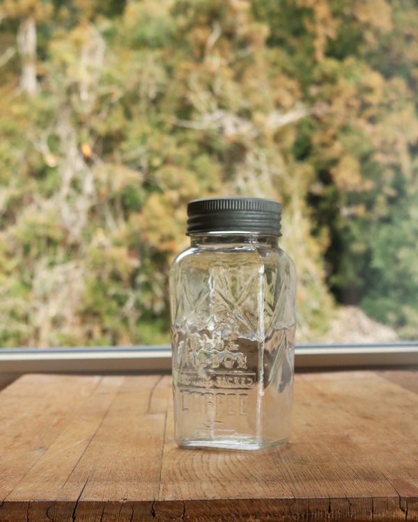 "BLUE RIBBON COFFEE" Glass Jar ��"BLUE RIBBON COFFEE" ���饹���㡼 