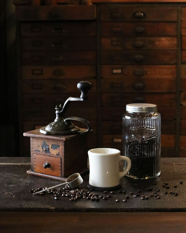 "COFFEE" Glass Jar Rib Glass��"COFFEE" ���饹���㡼 ��֥��饹