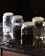 "COFFEE" Glass Jar Rib Glass��"COFFEE" ���饹���㡼 ��֥��饹