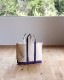 Vintage 70s Purple/Navy L.L.BEAN Canvas Tote (S)
