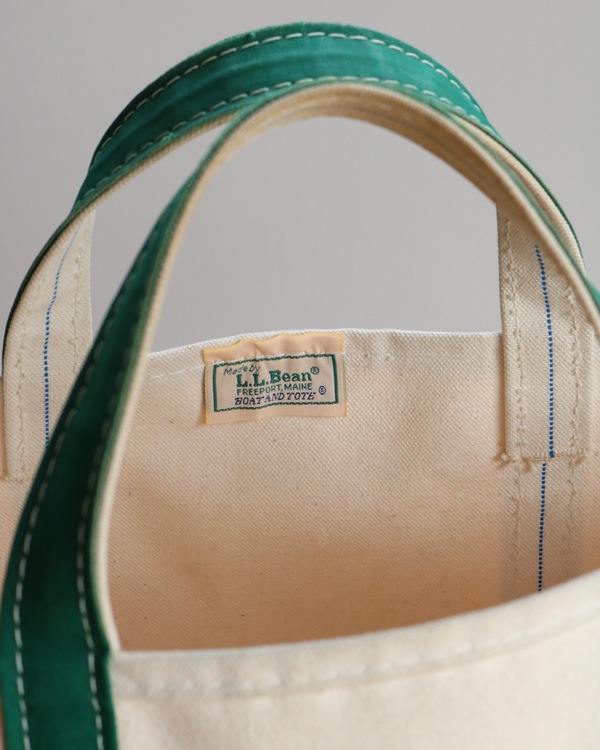 Vintage 80s Green L.L.BEAN Canvas Tote (L)