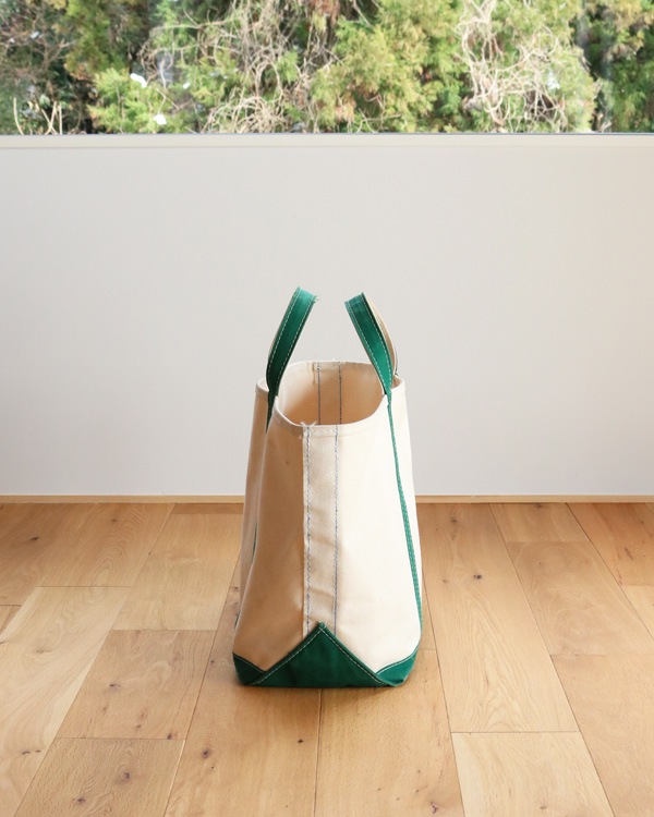 Vintage 80s Green L.L.BEAN Canvas Tote (L)