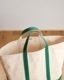 Vintage 80s Green L.L.BEAN Canvas Tote (L)
