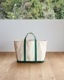 Vintage 80s Green L.L.BEAN Canvas Tote (L)