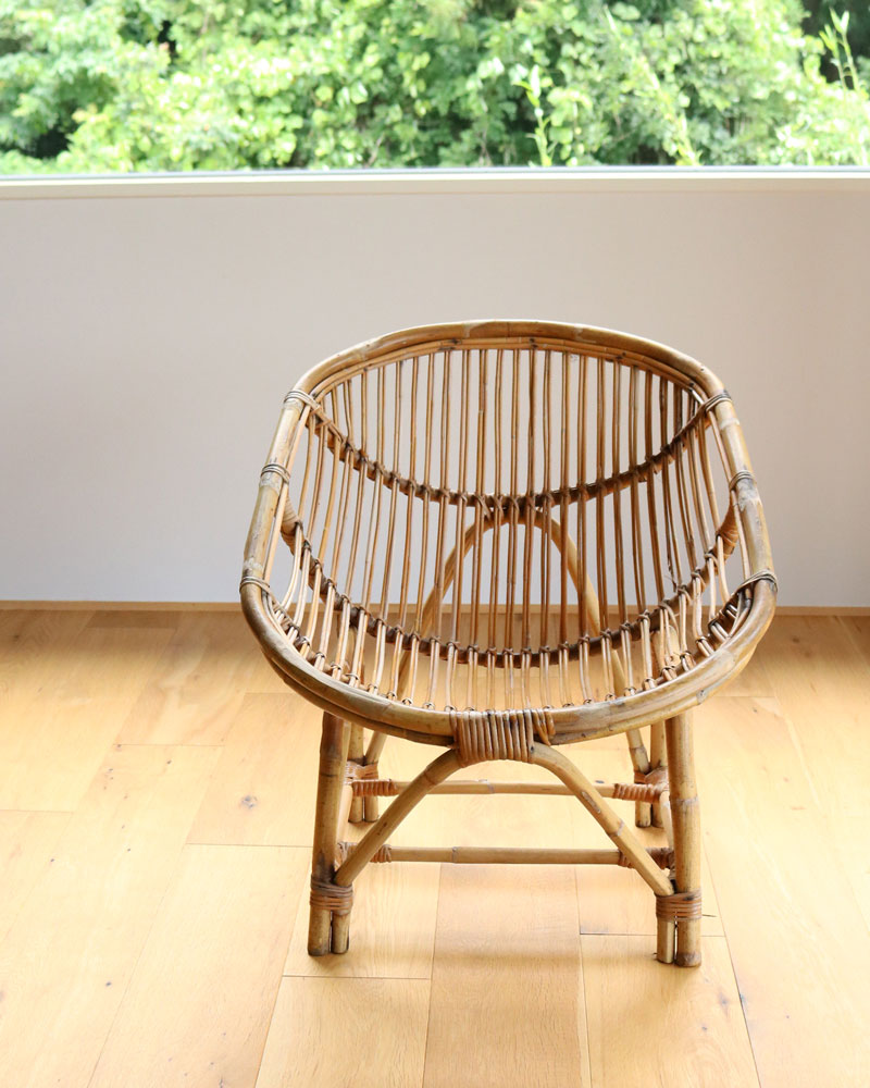 c.1960s Japanese Rattan Lounge Chair B｜1960年代頃 ジャパニーズ