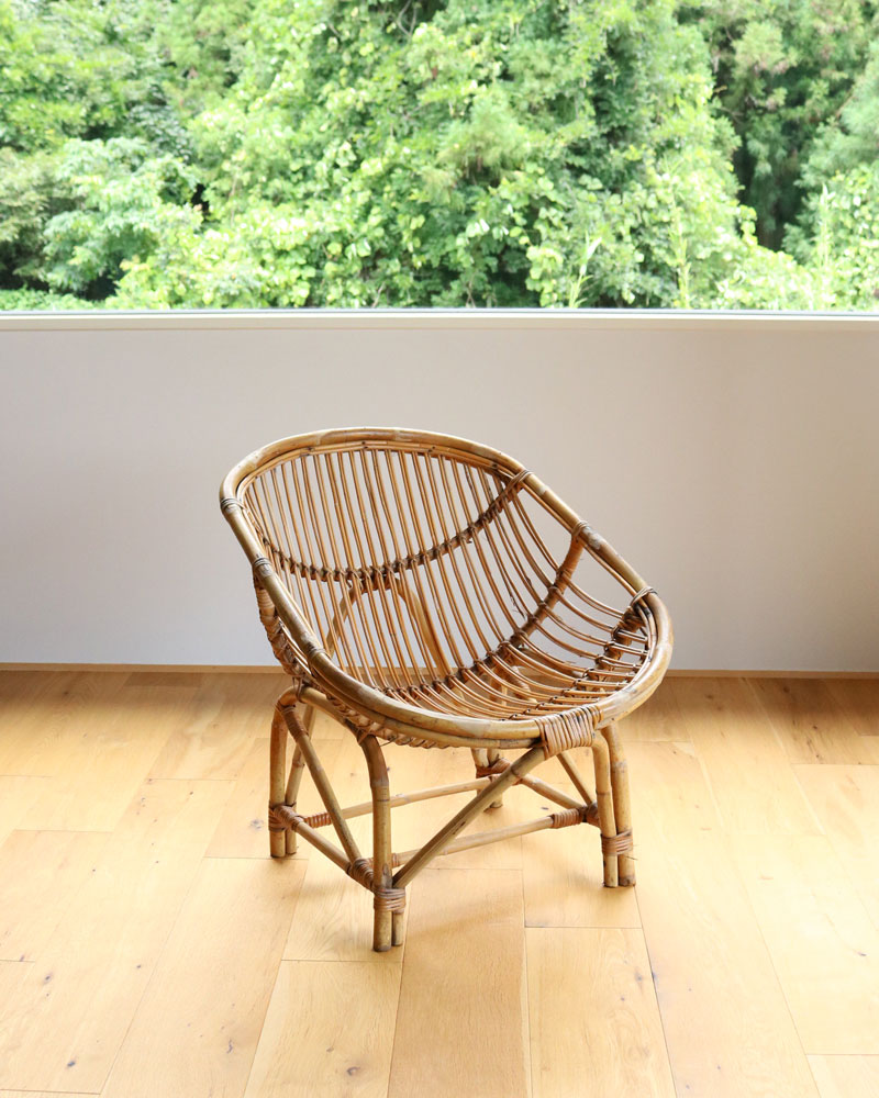 c.1960s Japanese Rattan Lounge Chair B｜1960年代頃 ジャパニーズ