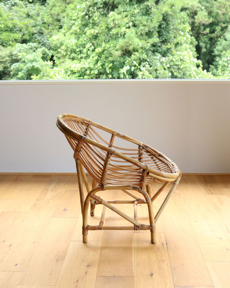 c.1960s Japanese Rattan Lounge Chair B｜1960年代頃 ジャパニーズ