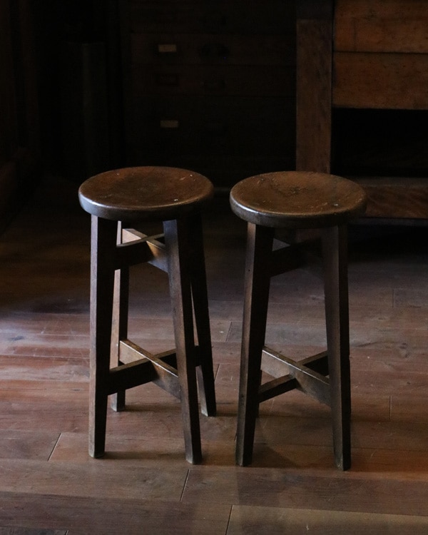 Wooden Round Stool｜木製ラウンドスツール RS-13