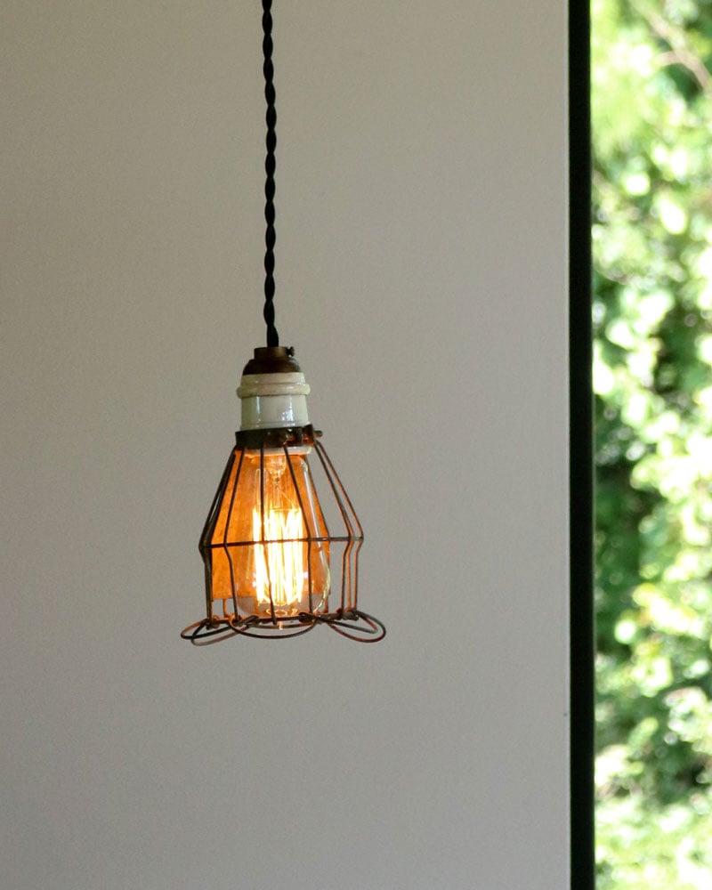 c.1950s Porcelain Socket Cage Lamp｜1950年代頃 陶器ソケット