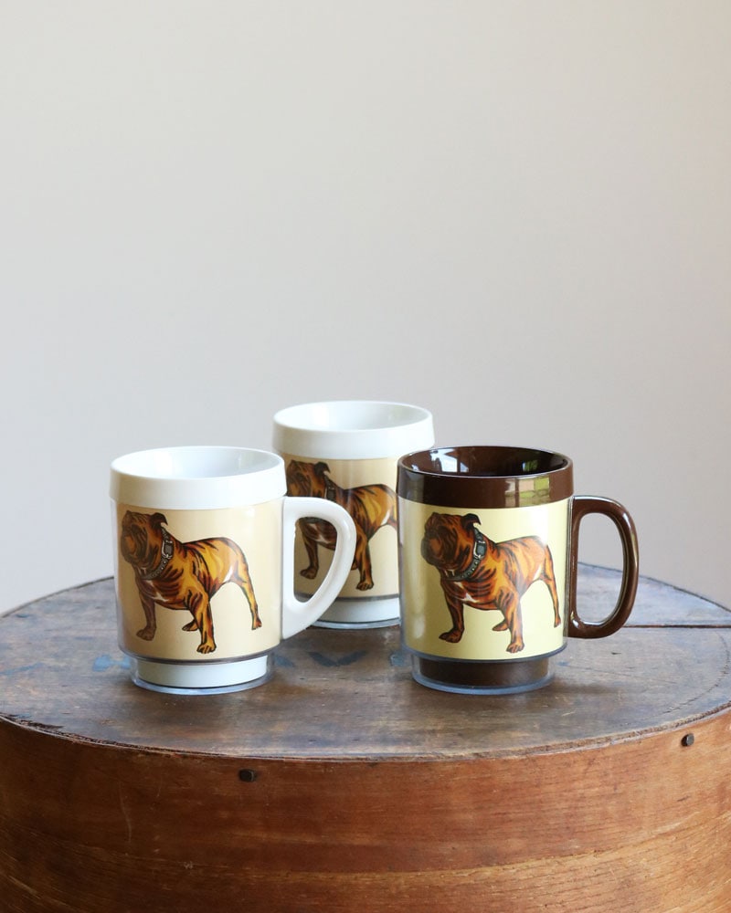 c.1970s Thermo-Serv Bulldog Mug｜1970年代頃 Thermo-Serv ブルドッグマグ