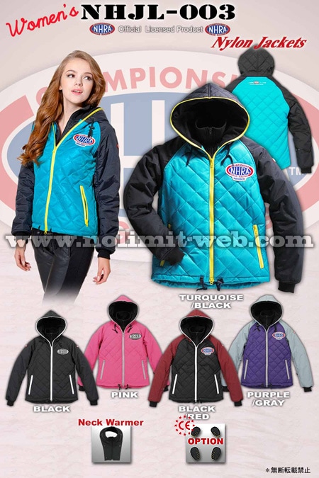 NHJL-003-Ladys　在庫処分セール レディス　ナイロンジャケット（中綿入り）
