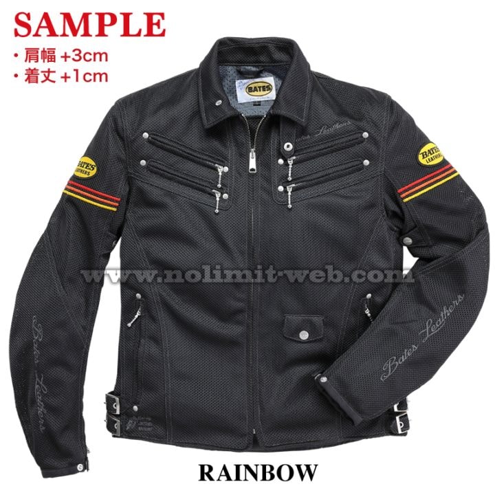 BJ-M2413ST（レインボー/L）　ベイツ　メッシュジャケット 【サンプルセール】