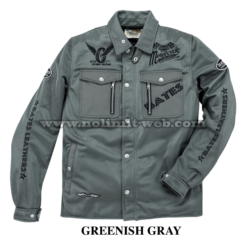 BATES 2枚セット　グレー メッシュジャケットМ ショートスリーブＬ BATES 2枚セット グレー メッシュジャケットМ ショートスリーブ