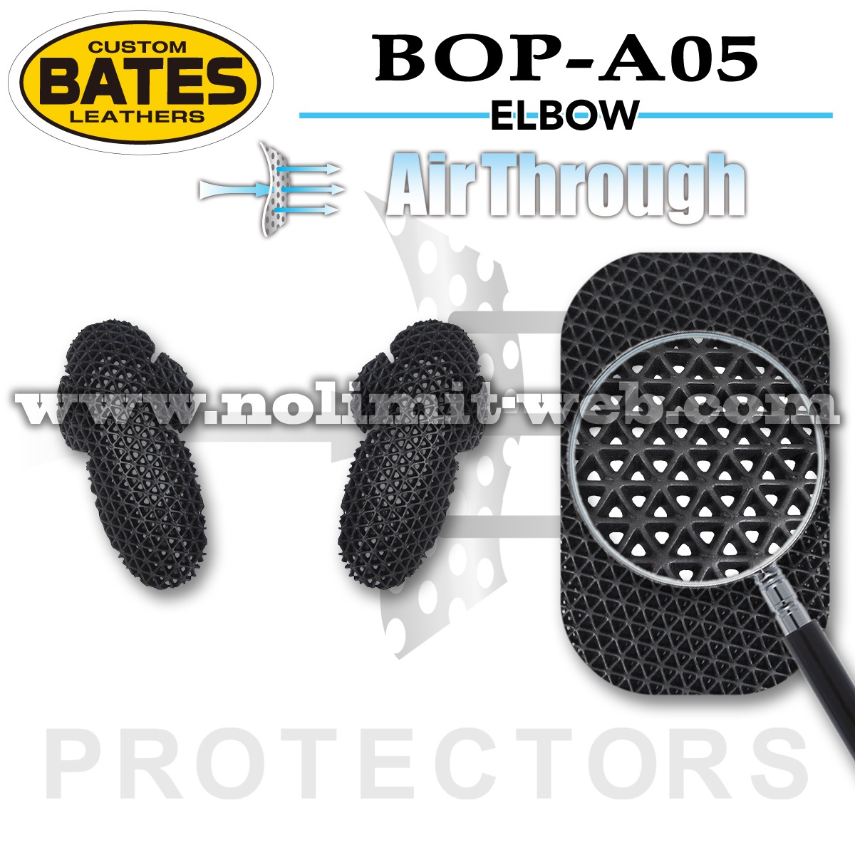 BOP-A05　エアスルー肘パッド