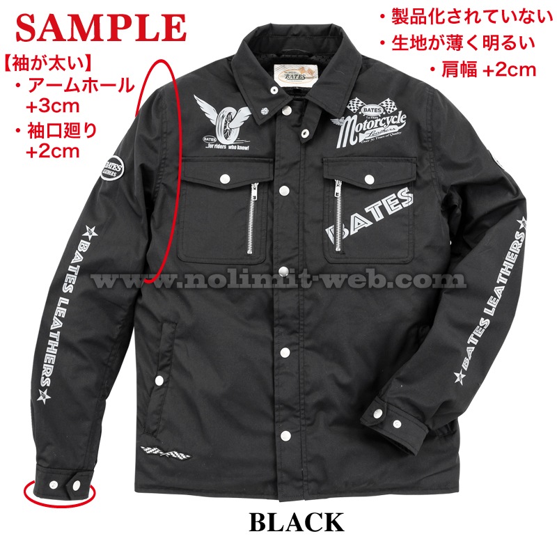 BJ-C2516VT-1st（ブラック/L）　ベイツ　コットンジャケット　サンプル