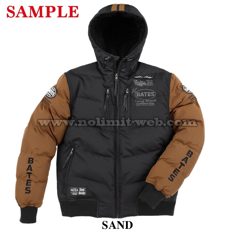 SA-N2257（サンド/Lサイズ）サンプルセール　ベイツ　中綿入りナイロンパーカジャケット