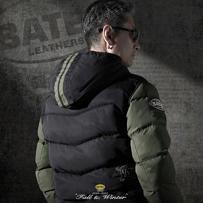 SA-N2257（サンド/Lサイズ）サンプルセール　ベイツ　中綿入りナイロンパーカジャケット