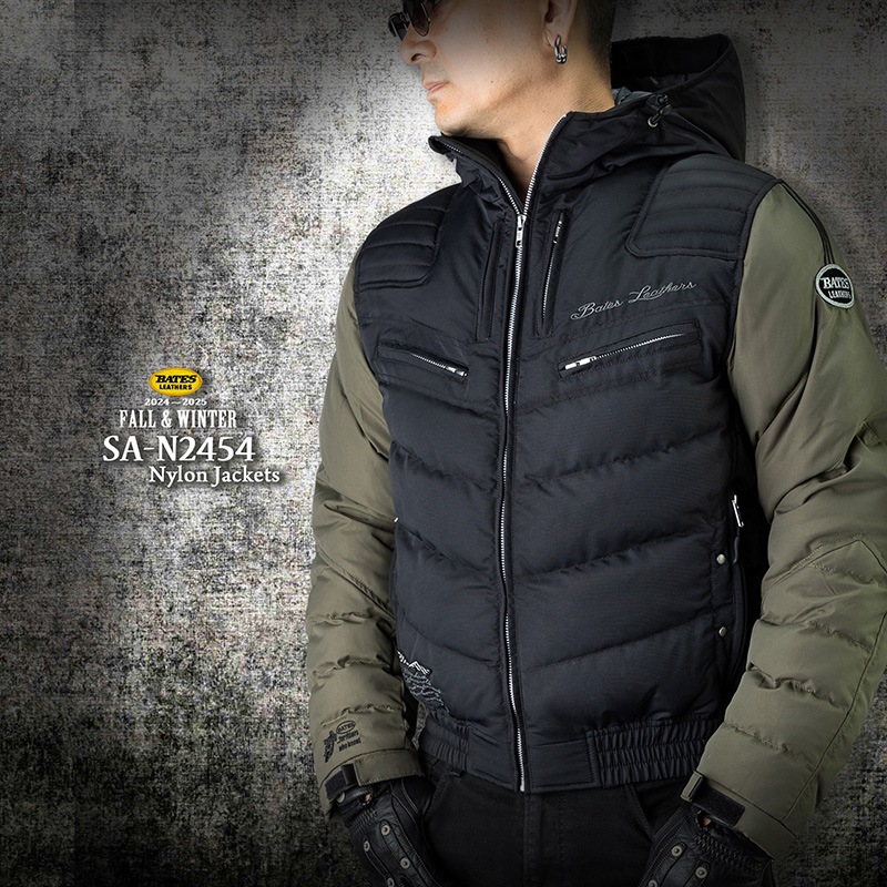 BATES ベイツ SA-N2454中綿入りナイロンジャケット BATES ベイツ SA-N2454 中綿入りナイロンジャケット バイク