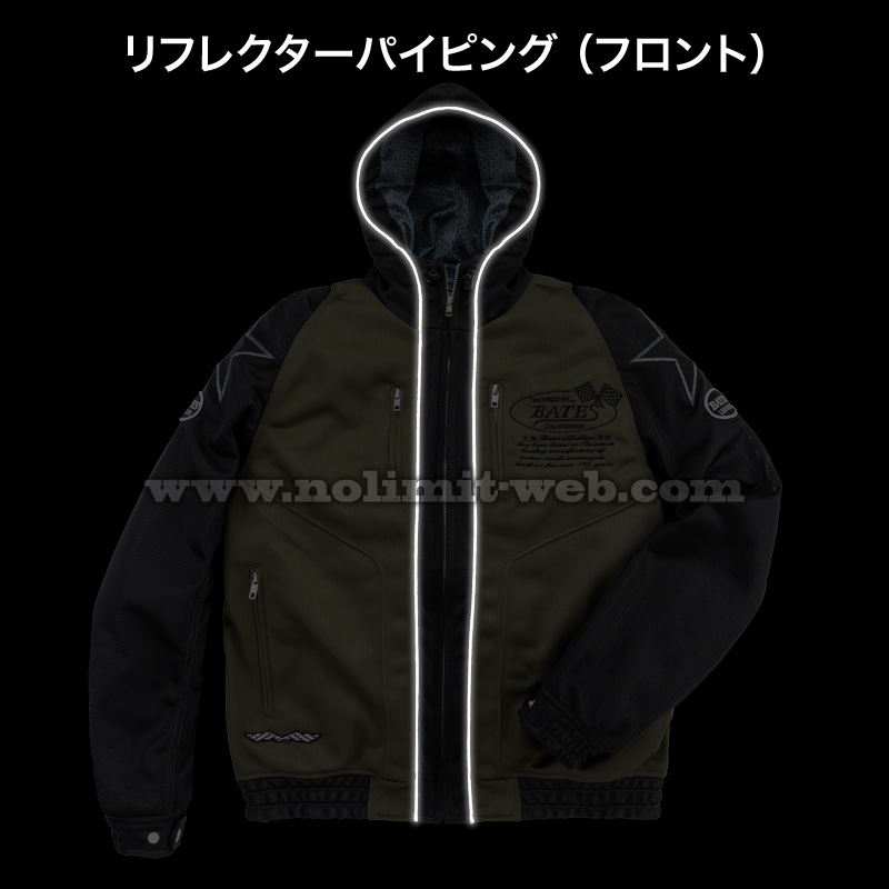 BJ-M2613P ベイツ メッシュパーカ 【3月入荷予定】※CAPプレゼント ※初回サイズ交換対象 