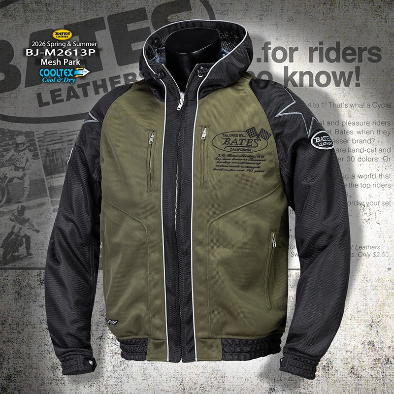 BJ-M2613P ベイツ メッシュパーカ 【3月入荷予定】※CAPプレゼント ※初回サイズ交換対象 