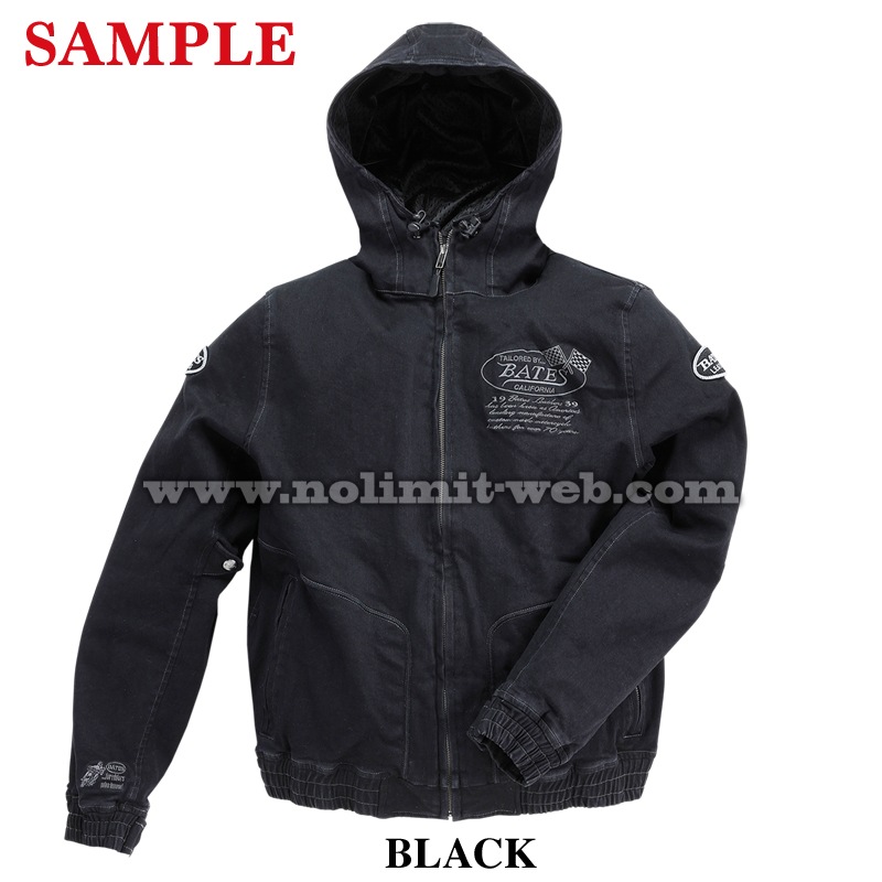SA-D2416P-2nd（ブラック/L）　ベイツ　ストレッチデニムパーカ　サンプル