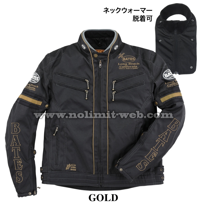 BATES コットンジャケット　インナー付き　Ｌ　ブラック　ビンテージ調 楽天市場】ベイツ BJ-NA2351SPL ナイロンジャケット (中綿入りインナー