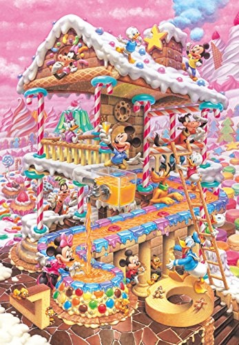 1000ピース ジグソーパズル ディズニー おかしなおかしの家 (51x73.5cm
