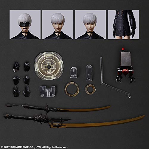 ニーア オートマタ PLAY ARTS改 9S DX版 ニーア オートマタ』ヨルハ九号S型（9S）が可動フィギュア「PLAY ARTS