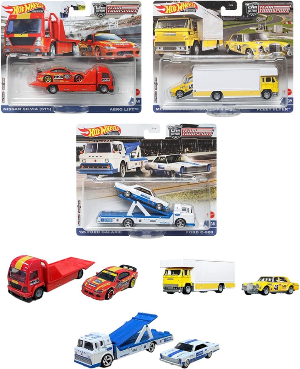 ホットウィール(Hot Wheels) チームトランスポート アソート 4台入り