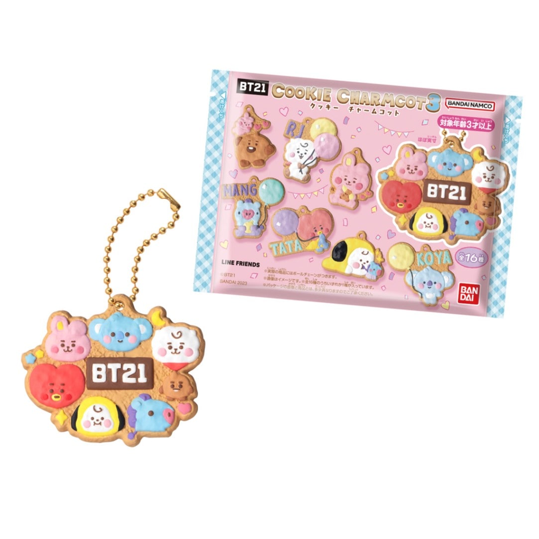 2023年4月発売 予約商品】【BOX】BT21 クッキーチャームコット3 14個