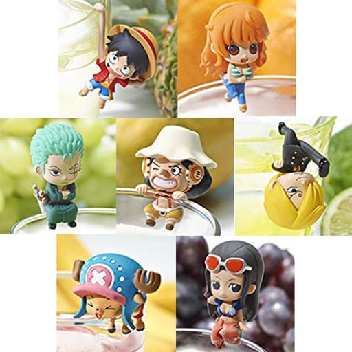 ONE PIECE フィギュア　レカフィグ　お茶友　ワンピの実　WCF ジャンプ BOX】お茶友シリーズ ONE PIECE 海賊たちのティータイム 8個入り