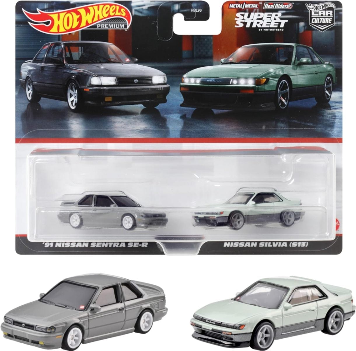 ホットウィール(Hot Wheels) プレミアム 2パック'91 日産セントラ SE-R