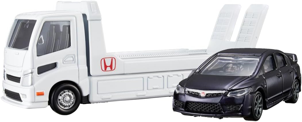 トミカプレミアム tomicaトランスポーター ホンダ 2台セット tomicaトランスポーター ホンダ シビック タイプR (FD2) 「トミカ