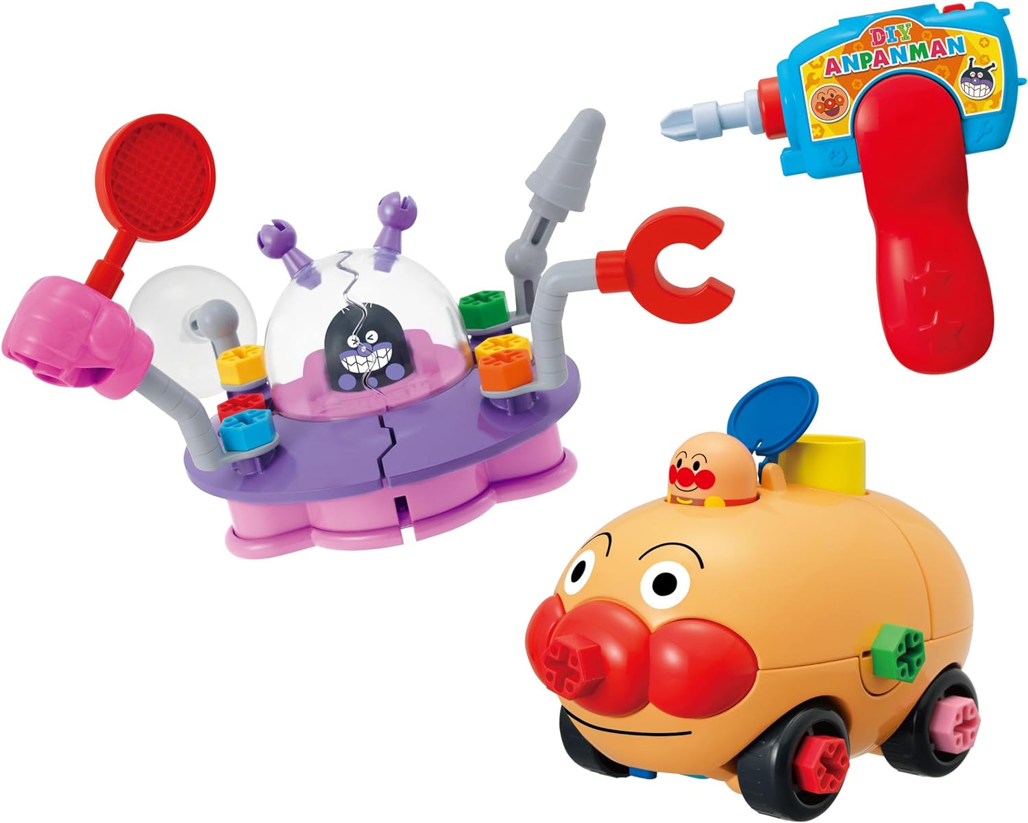 アンパンマン くみたてDIY たっぷりあそべる！ ノーズパンチ！ねじねじ