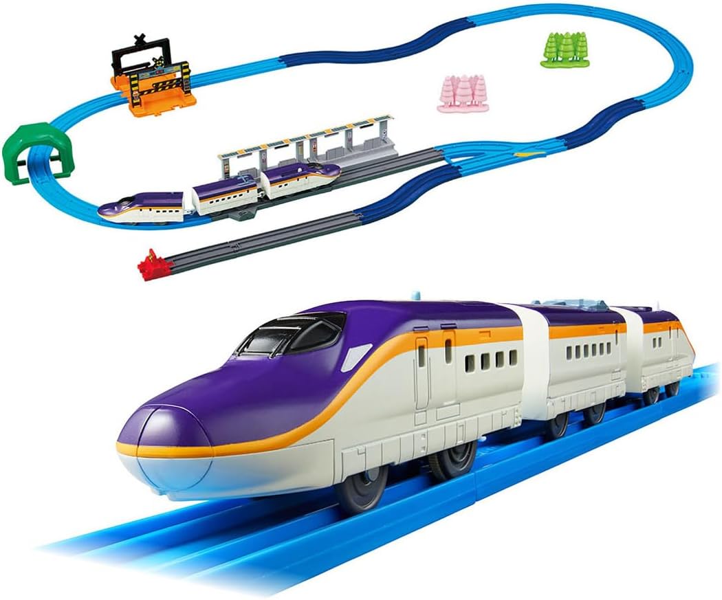 プラレール 連結! E8系つばさ ＆ トミカアーチ踏切セット (初回特典S字