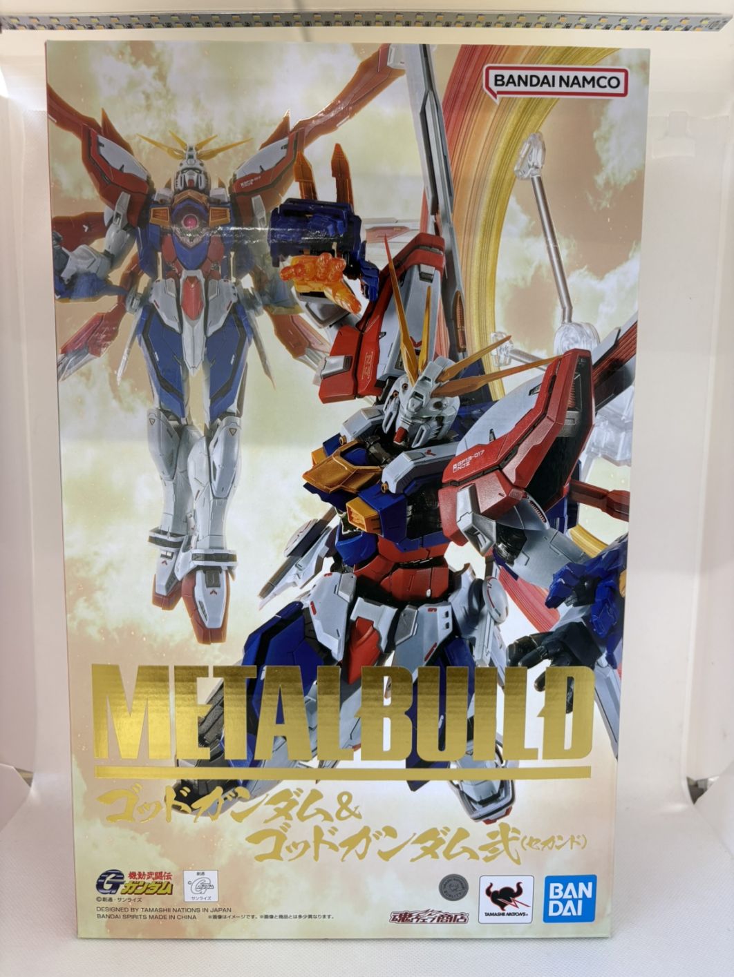 中古】【未開封】METAL BUILD ゴッドガンダム＆ゴッドガンダム弐